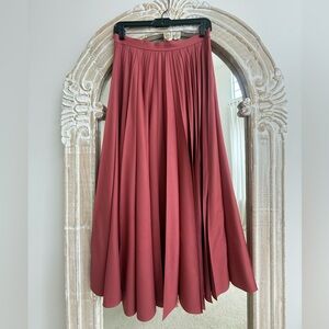 The Row full pleated wool maxi skirt